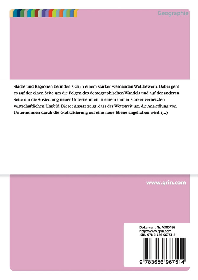 Standortwettbewerb und Wettbewerbsfähigkeit von Städten und Regionen