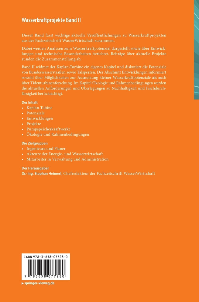 Wasserkraftprojekte Band II
