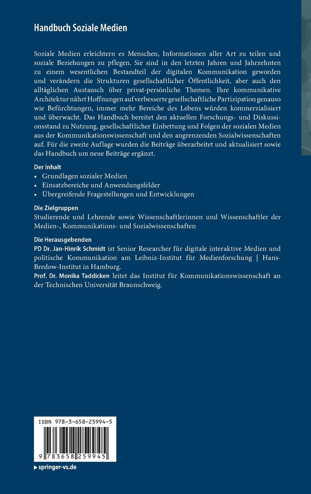 Handbuch Soziale Medien