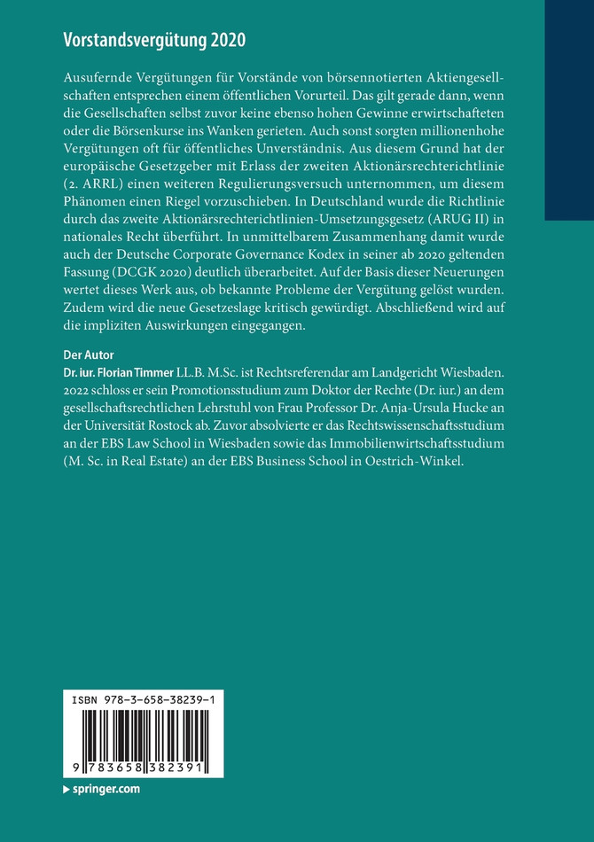 Vorstandsvergütung 2020