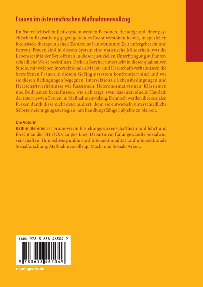 Frauen im österreichischen Maßnahmenvollzug