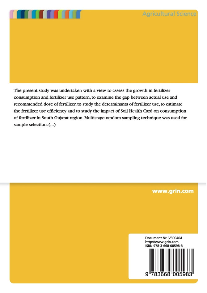 Regional iImbalances and Impact of Soil Health Card on Fertilizer Consumption in Gujarat