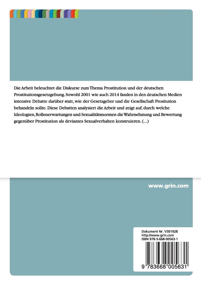 Mediale Diskurse zur deutschen Prostitutionsgesetzgebung