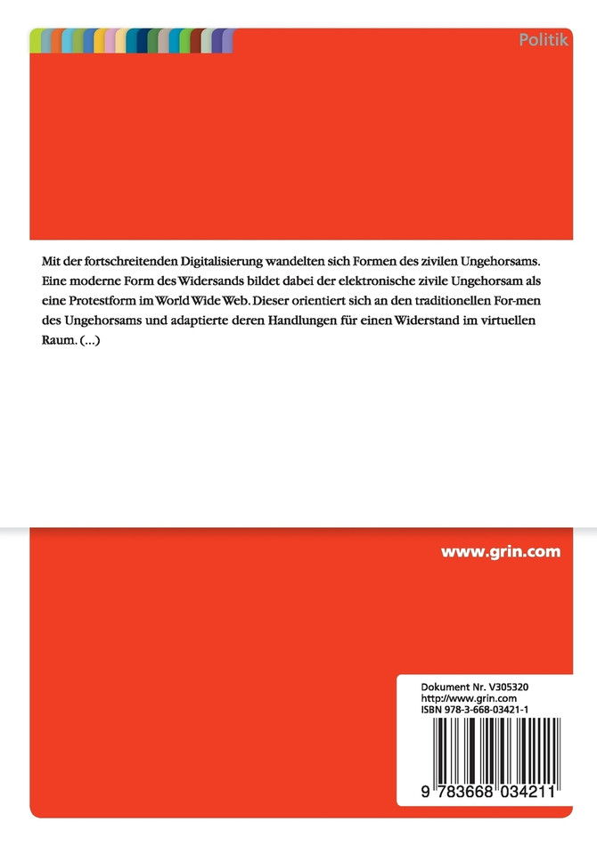 Whistleblowing. Form des Zivilen Ungehorsams