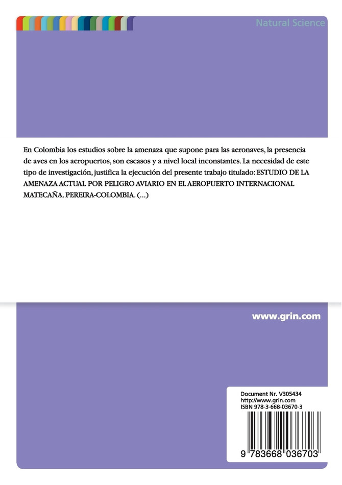 La Amenaza Actual Por Peligro Aviario En El Aeropuerto Internacional Matecaña, Pereira - Colombia