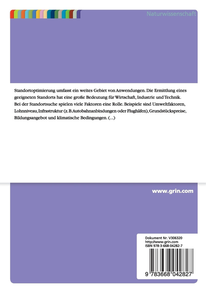 Theoretische Grundlagen der Standortoptimierung mit nichtlinearen Abstandsfunktionen in Wirtschaft, Industrie und Technik