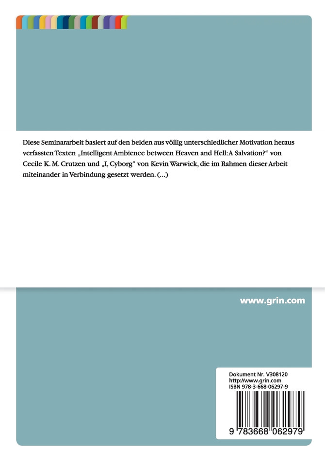 Cyborgs in Ambient Intelligence. Zukunft mit Umgebungsintelligenz