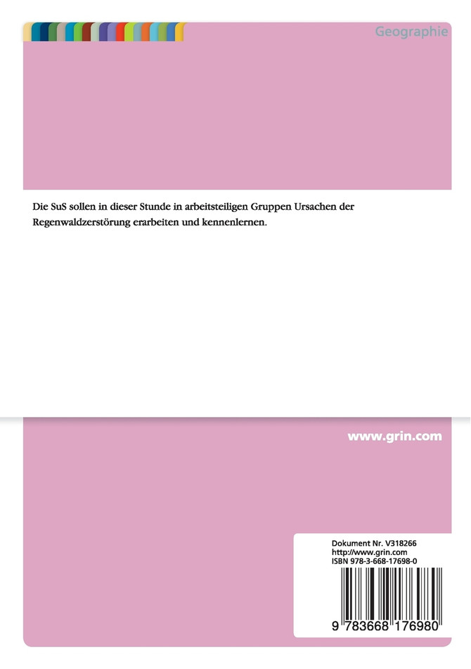 Warum verschwindet der Regenwald? (Erdkunde, 7. Klasse)
