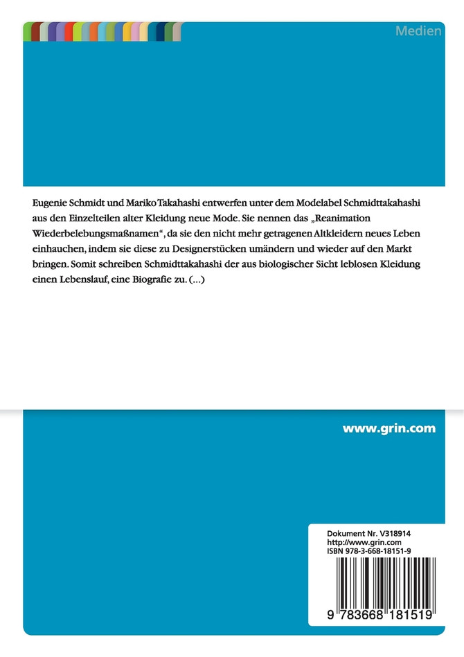 Dingbiografie als Konzept für ein Modelabel. Wie Schmidttakahashi die Dingbiografie als Wertsteigerung ihrer Produkte nutzt