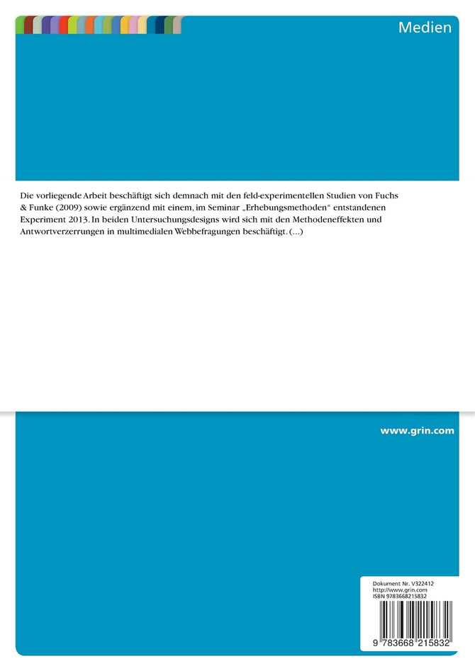 Die multimediale Online-Befragung. Eine adäquate Alternative der Datenerhebung?