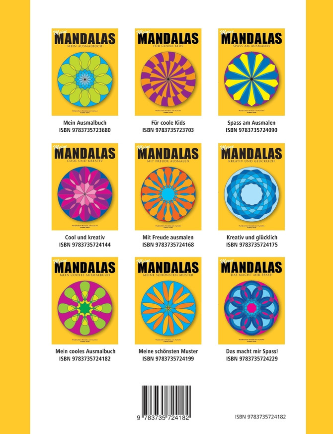 Meine Mandalas - Mein cooles Ausmalbuch - Wunderschöne Mandalas zum Ausmalen