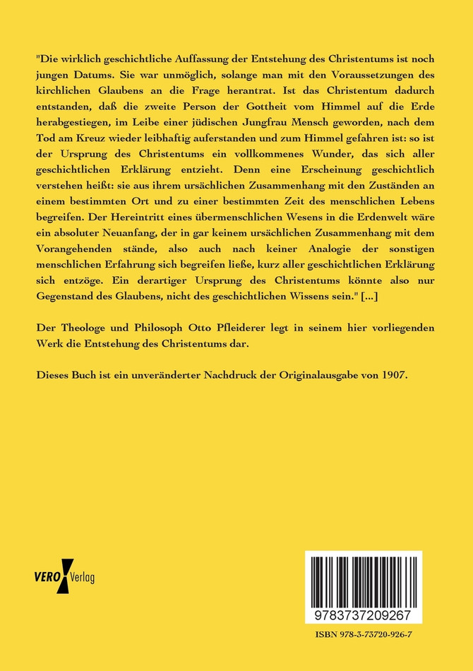 Die Entstehung des Christentums