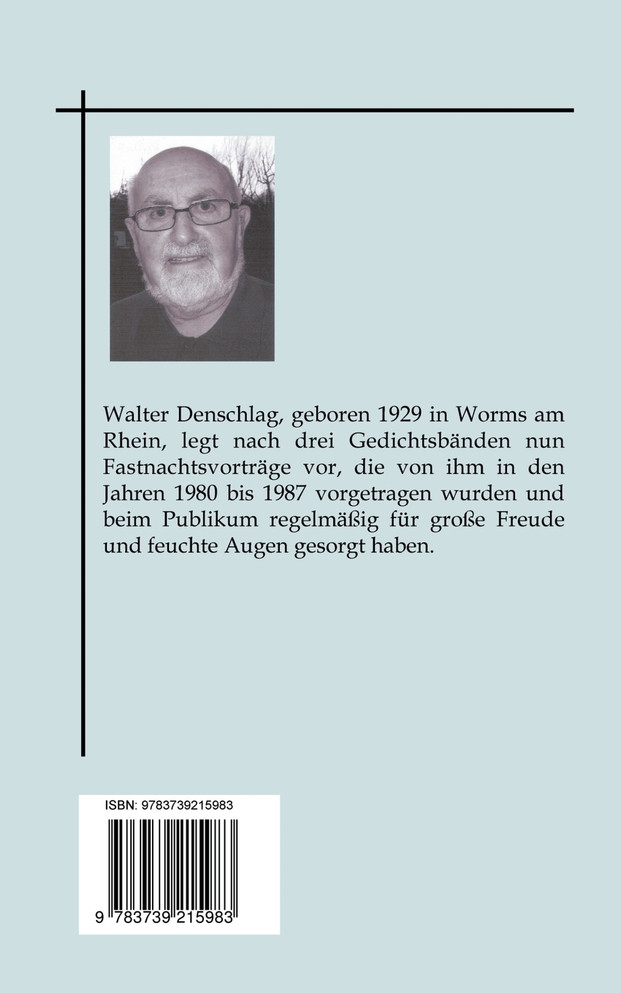 Meine Fastnachtsvorträge