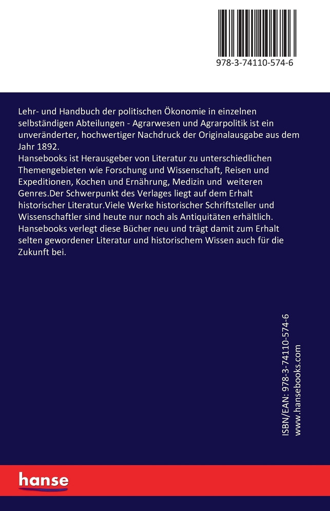 Lehr- und Handbuch der politischen Ökonomie in einzelnen selbständigen Abteilungen