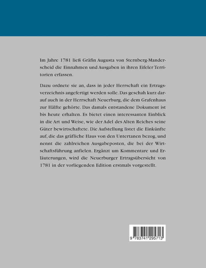 Die "halbe" Herrschaft Neuerburg und ihre Erträge um 1780