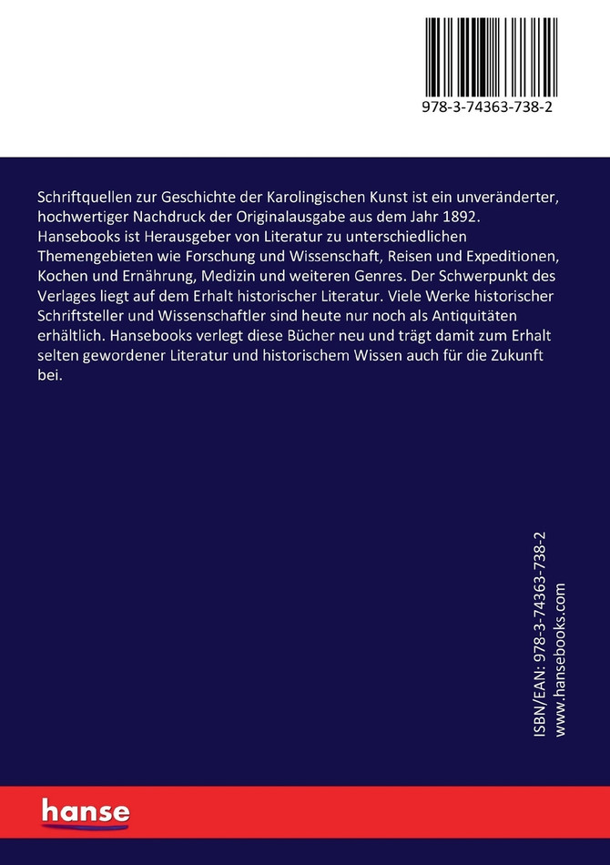 Schriftquellen zur Geschichte der Karolingischen Kunst