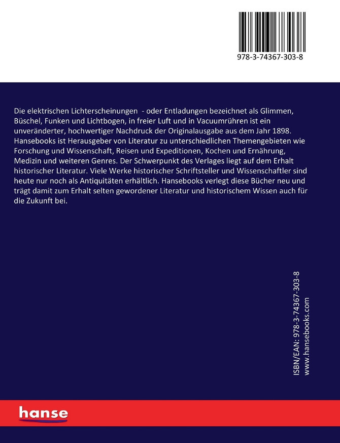 Die elektrischen Lichterscheinungen