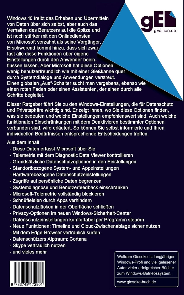 Windows 10 Datenschutzfibel 2019