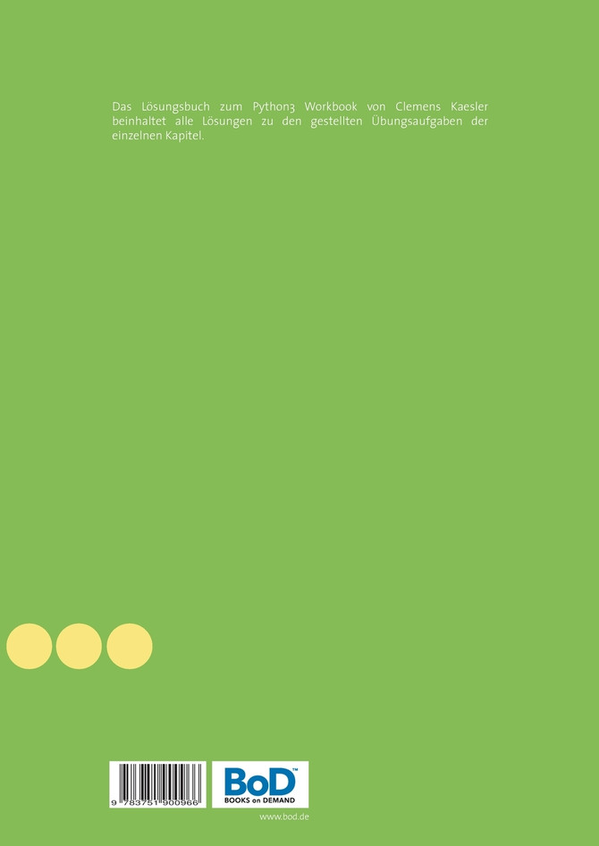Lösungen zum großen Python3 Workbook