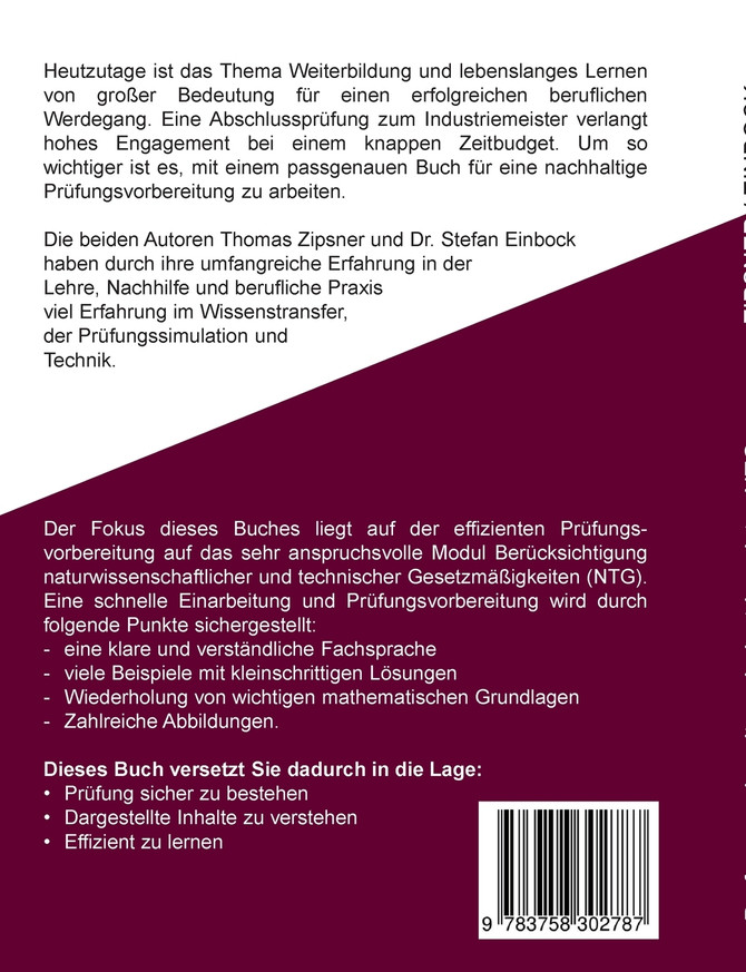 Industriemeister - Technische und naturwissenschaftliche Grundlagen (NTG)