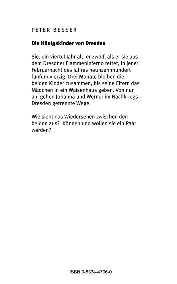 Die Königskinder von Dresden
