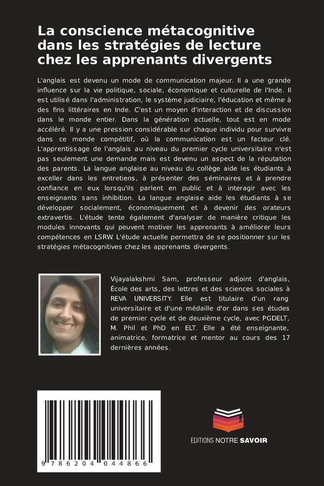 La conscience métacognitive dans les stratégies de lecture chez les apprenants divergents