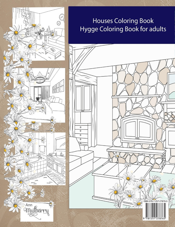 Cozy Homes. A Time to Hygge coloring Book.
