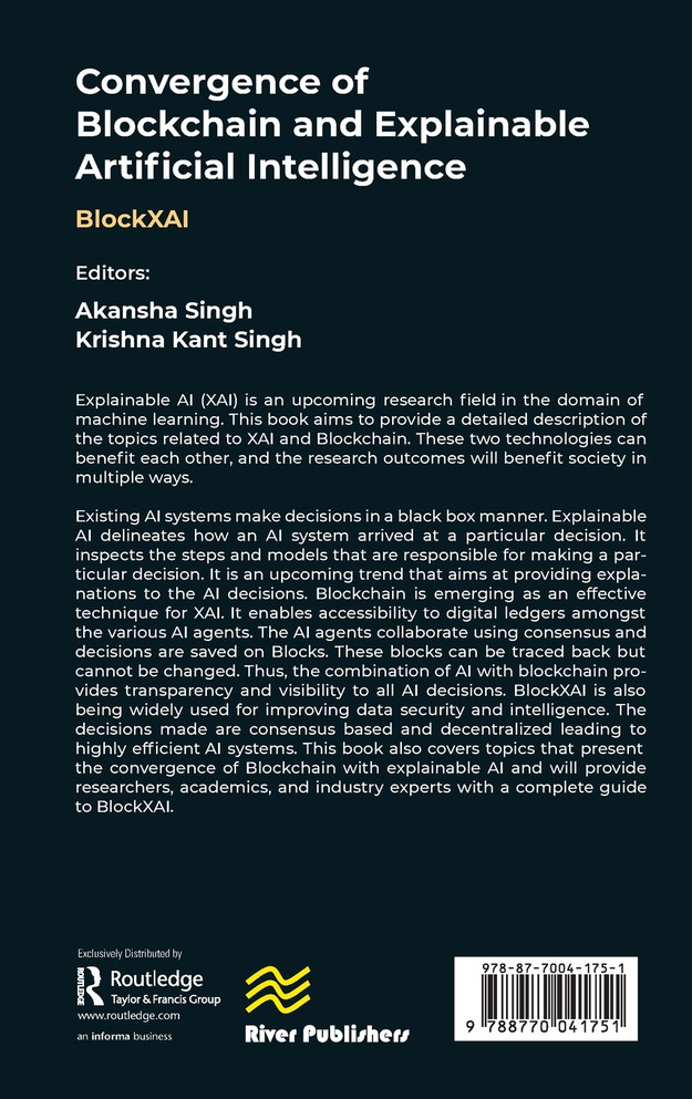 Convergence of Blockchain and Explainable Artificial Intelligence