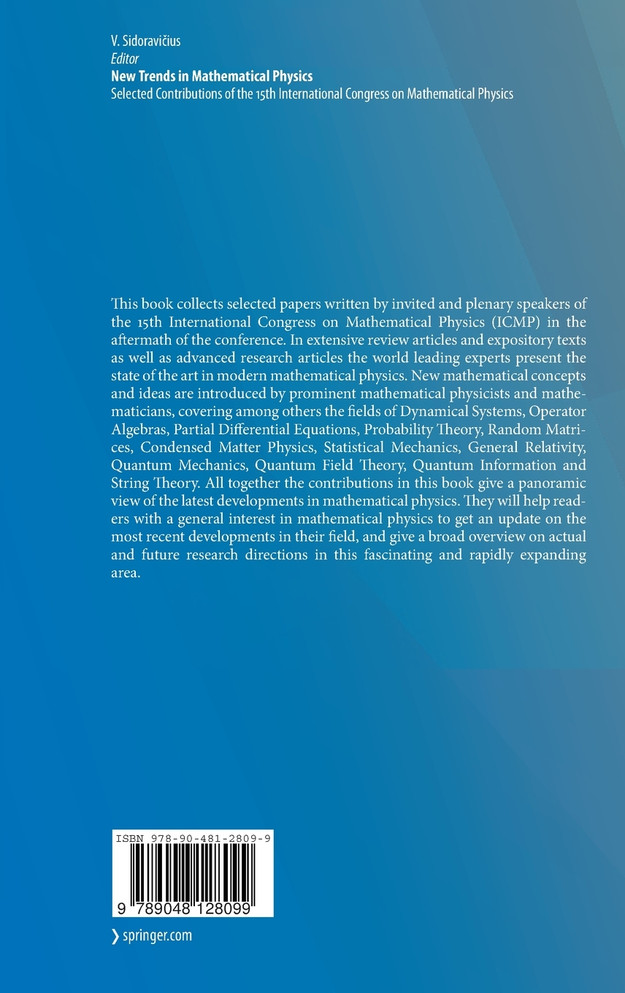 New Trends in Mathematical Physics