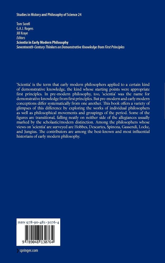 Scientia in Early Modern Philosophy