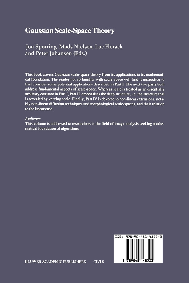 Gaussian Scale-Space Theory