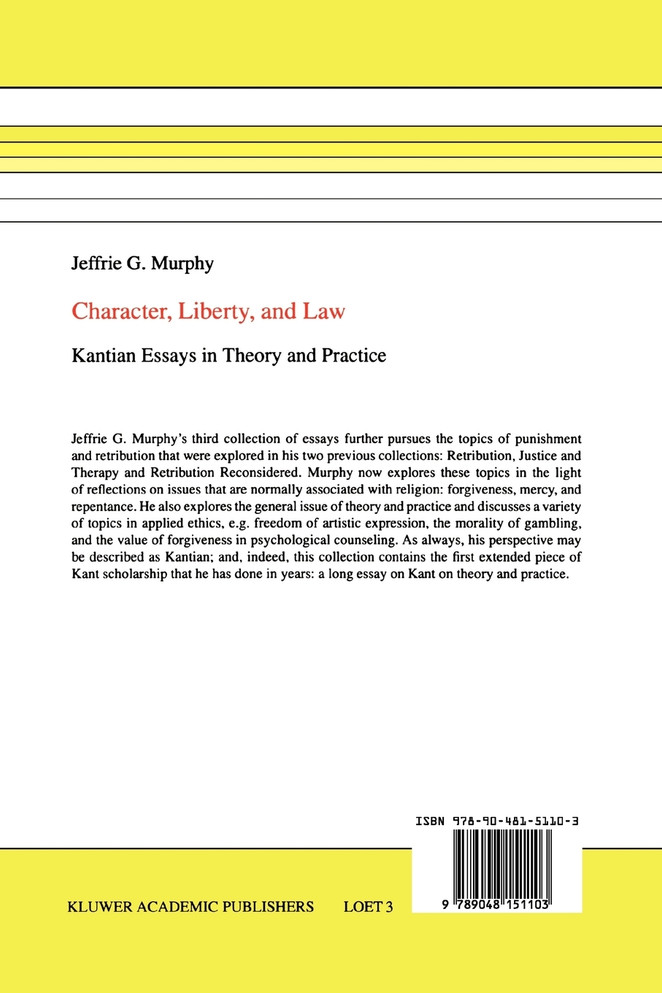 Character, Liberty and Law