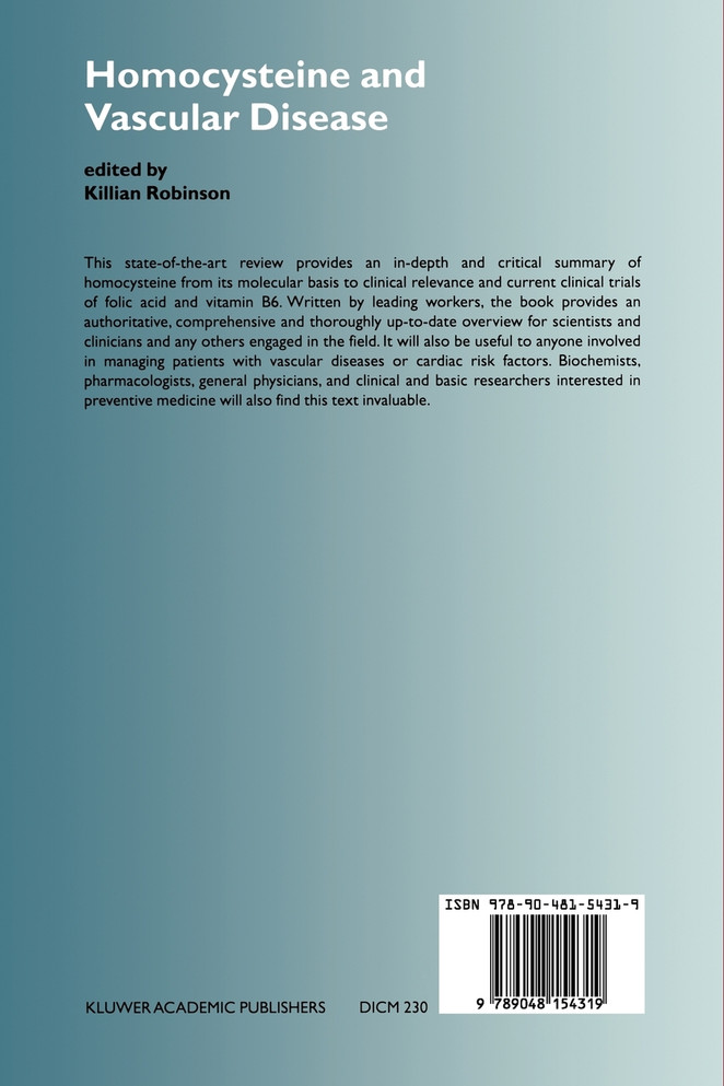 Homocysteine and Vascular Disease