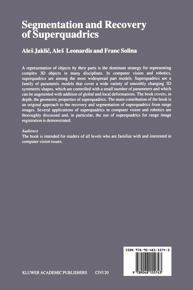 Segmentation and Recovery of Superquadrics