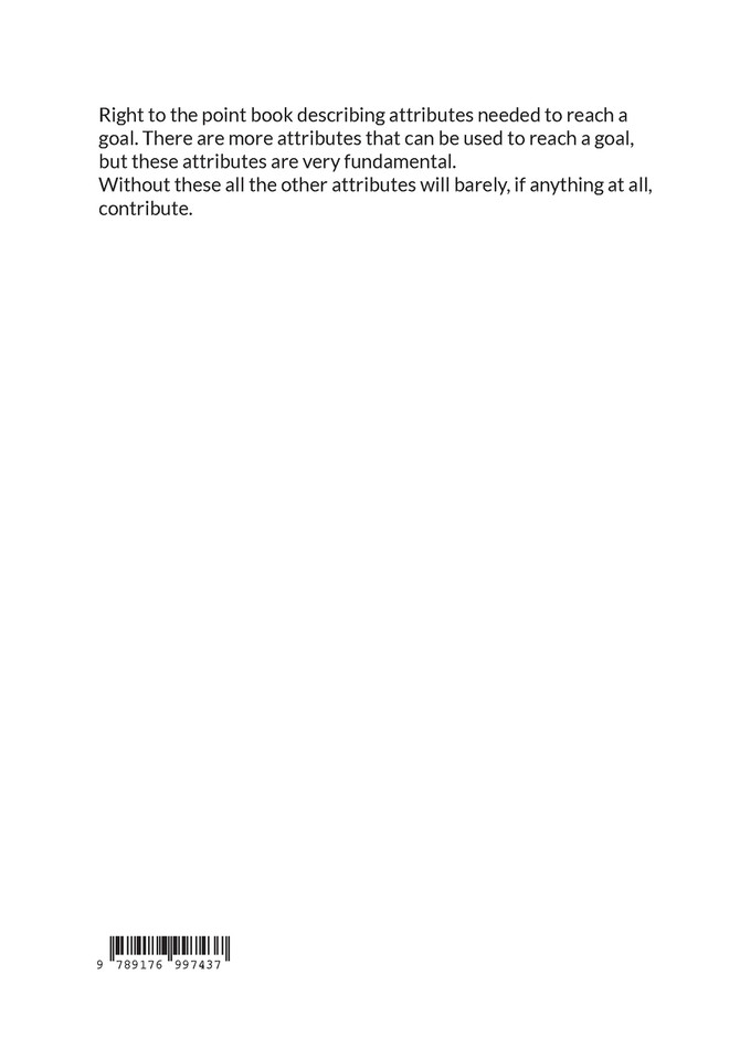 A short book about reaching Your goals