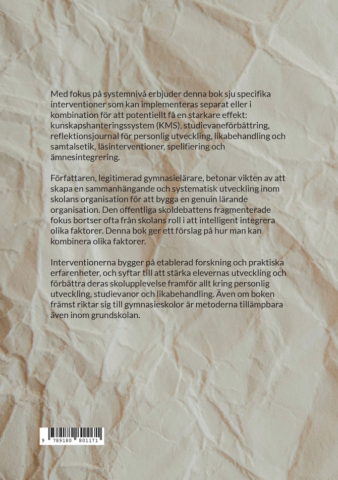 Sju interventioner för gymnasieskolan