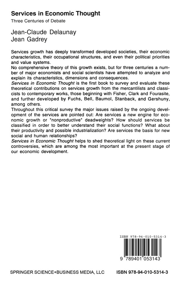 Services in Economic Thought