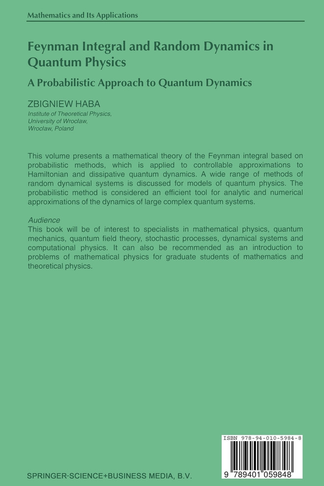 Feynman Integral and Random Dynamics in Quantum Physics