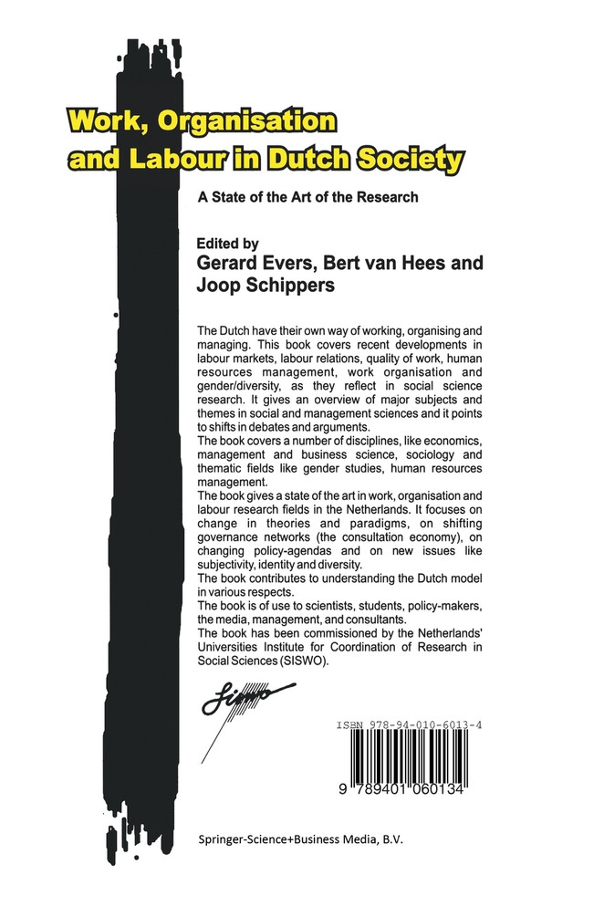 Work, Organisation and Labour in Dutch Society