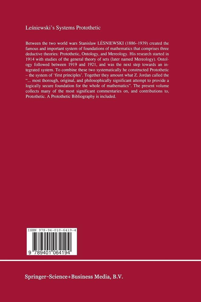 Leśniewski's Systems Protothetic