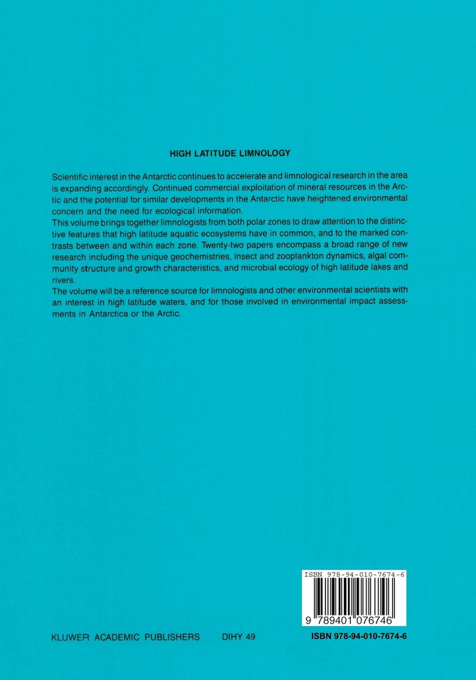 High Latitude Limnology