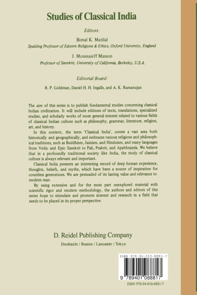 Tradition and Argument in Classical Indian Linguistics
