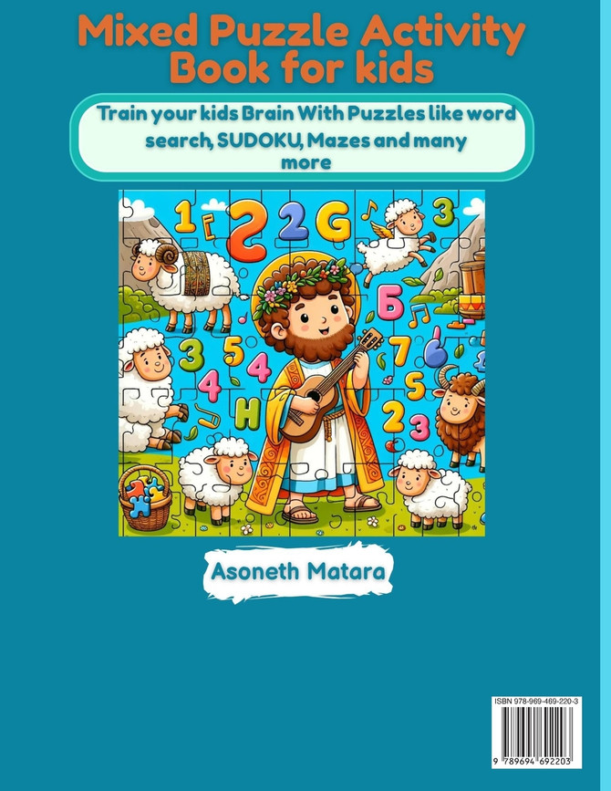 Mixed Puzzle Activity Book for kids