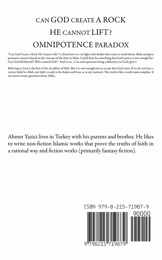 Can God Create a Rock He Cannot Lift?