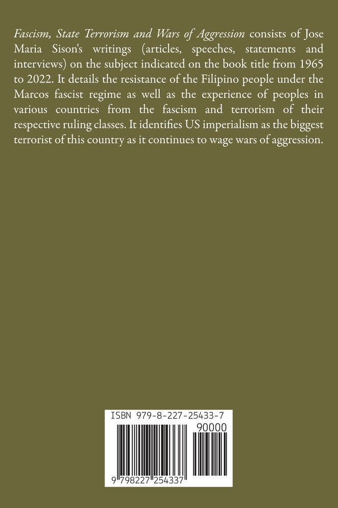 Fascism, State Terrorism and Wars of Aggression