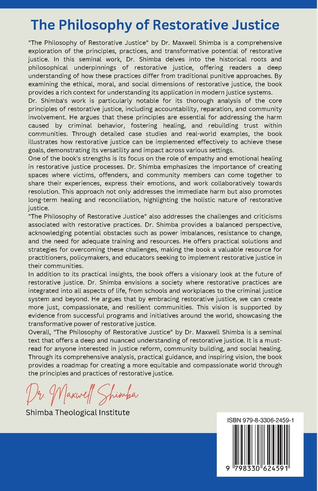 The Philosophy of Restorative Justice