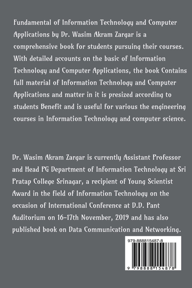 Fundamentals of Information Technology and Computer Applications