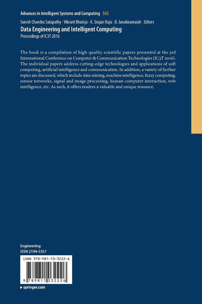 Data Engineering and Intelligent Computing