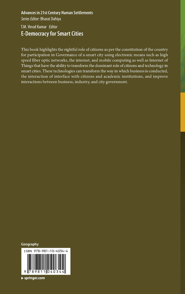 E-Democracy for Smart Cities