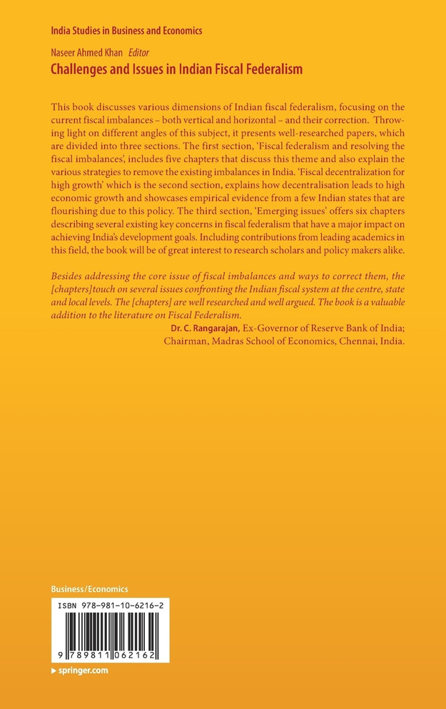 Challenges and Issues in Indian Fiscal Federalism